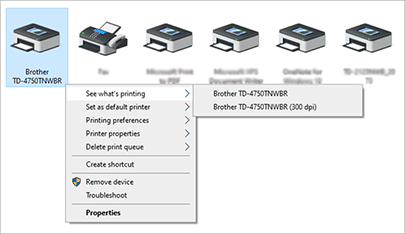 share the same printer icon