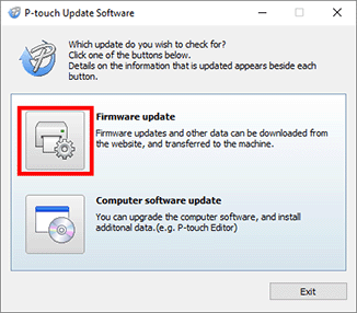 Version Update Button Jeg får en fejlmeddelelse når jeg vil opdatere printerens firmware ...