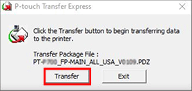 Transfer button
