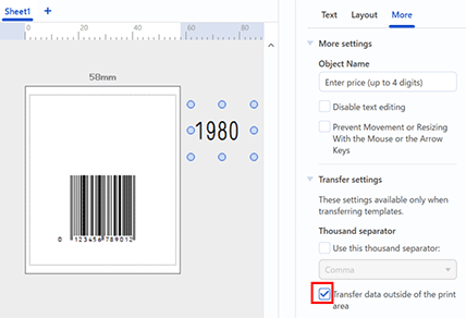 How to customize barcode settings in P-touch Editor 6.7 or later ...
