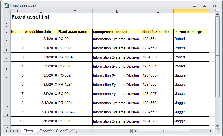 Example Of Creating Template Files With Excel Vba How To Use B Pac Application Development Tool For Windows B Pac Information For Developers Brother