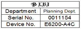 Labels with table