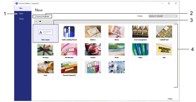 Create Labels Using P-touch Editor (Windows)  PT‑D610BT