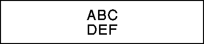 Druckergebnis des Etiketts