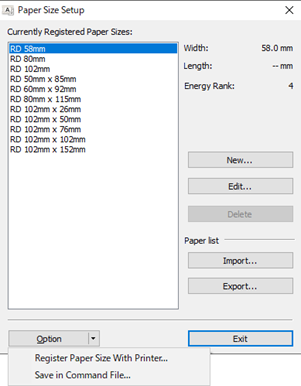 Custom Paper Settings Tool
