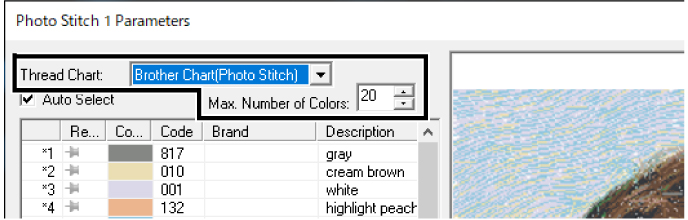 Embroidery Thread Color Conversion Chart Brother
