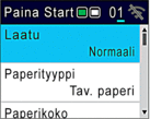Aloitusnäyttö