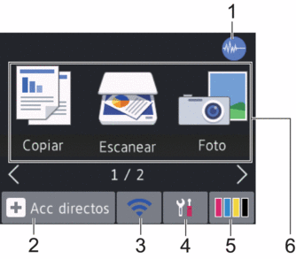 Pantalla de inicio