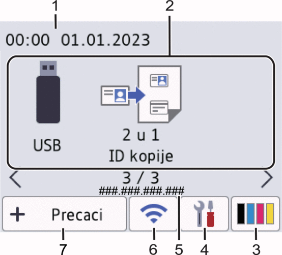 Početni zaslon: zaslon 3