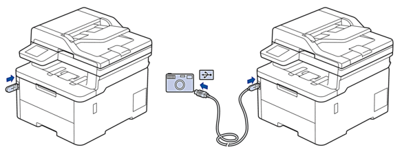 Miesto USB portu (Pohľad spredu)