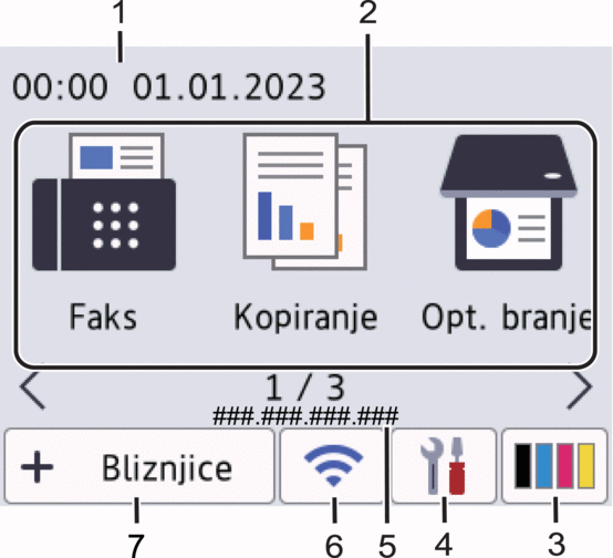 Domači zaslon: zaslon 1