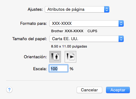 Configuración de página