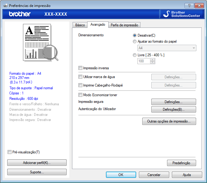 Avançado Separador