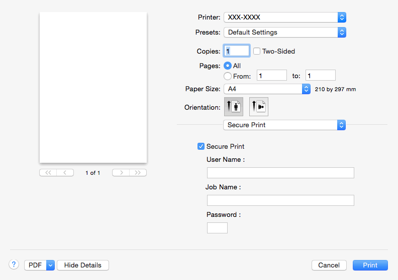 Secure Print (Imprimare Securizată)