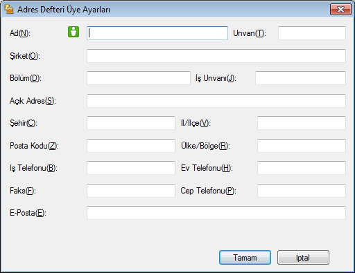 Bir Üyeyi PC-FAX Adres Defterinize Ekleme (Windows) | MFC‑L2716DW |  MFC‑L2751DW | MFC‑L2771DW
