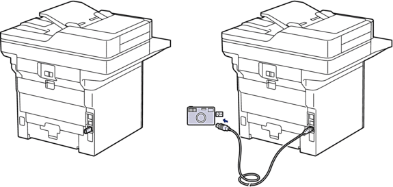 Miesto USB portu (pohľad zozadu)