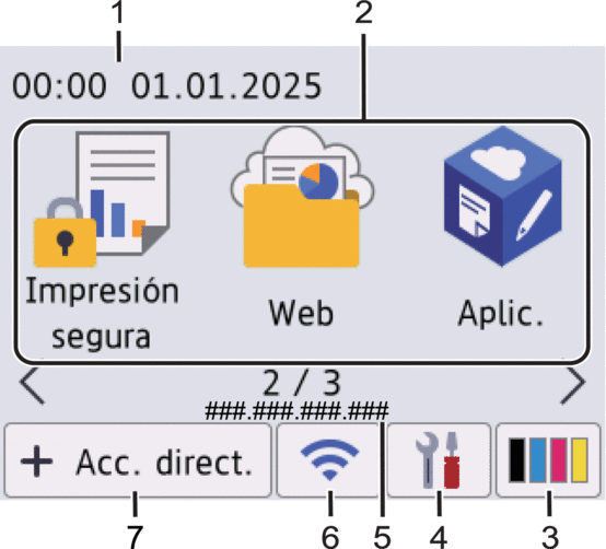 Pantalla de inicio: Pantalla 2