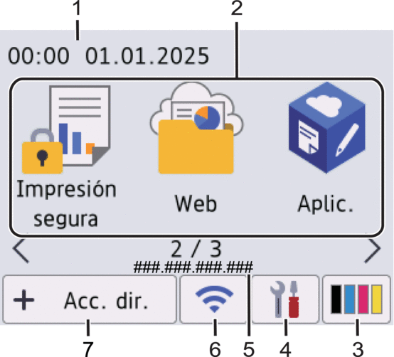 Pantalla de Inicio: Pantalla 2