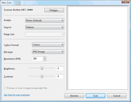 Scanning a document using the WIA driver(For Windows Photo Gallery and  Windows Fax and Scan users)