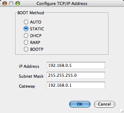 Настройка на IP адрес и маска за подмрежа