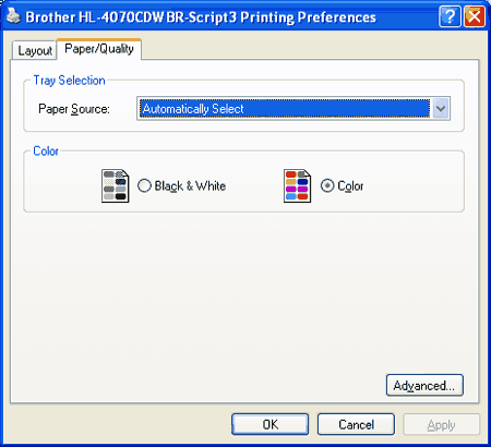 Using the BR-Script3 printer driver(PostScript®3™ language