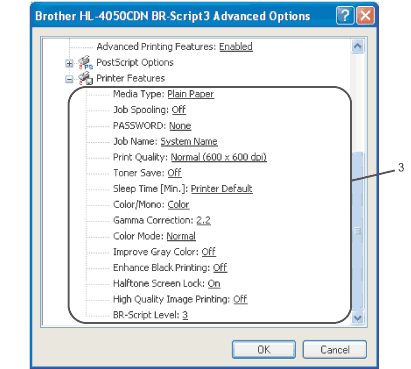 Using the BR-Script3 printer driver(PostScript®3™ language