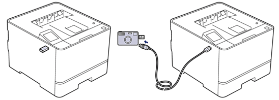 موقع منفذ USB (العرض الأمامي)