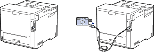 Emplacement du port USB (Vue arrière)