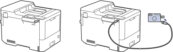 Emplacement du port USB (Vue avant)