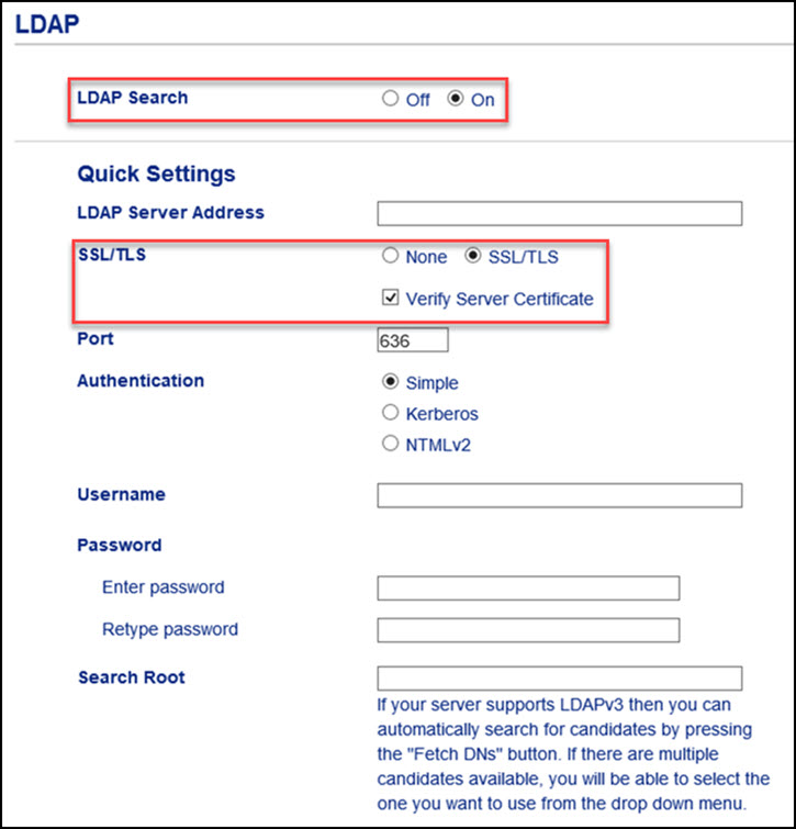 ldap address book server