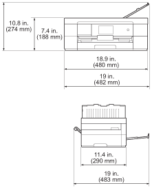 Impresora Brother Multifuncion DCP-J562DW 12PPM WIFI LAN A4 Duplex -  DCPJ562DW